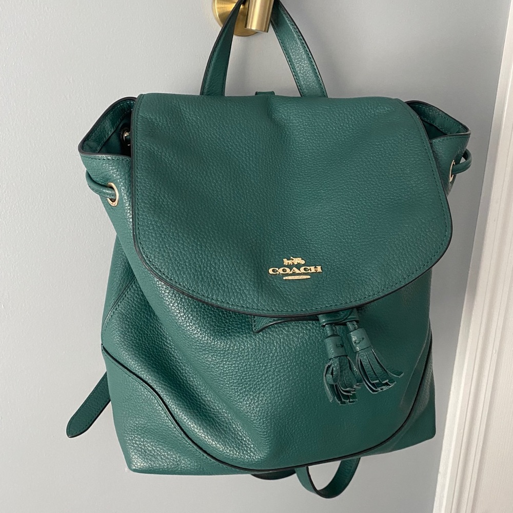 Green Elle Coach Backpack